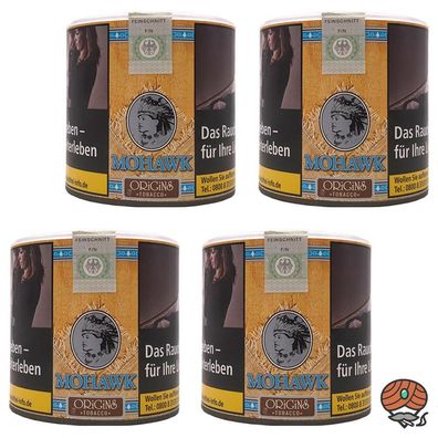 Mohawk Origins (o. Zusätze) Tobacco Feinschnitt- / Zigarettentabak Dose 4x 70g