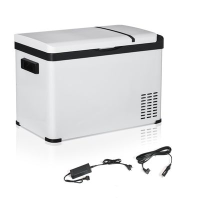 Kühlbox Auto 30L mit LCD-Anzeige Kompressor Autokühlschrank 12/24V DC und 110-240V AC