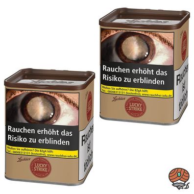 Lucky Strike Origins USA Red Tabak Dose 2x à 64g ohne Zusätze