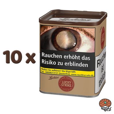 Lucky Strike Origins USA Red Tabak Dose 10x à 64g ohne Zusätze
