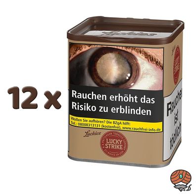 Lucky Strike Origins USA Red Tabak Dose 12x à 64g ohne Zusätze