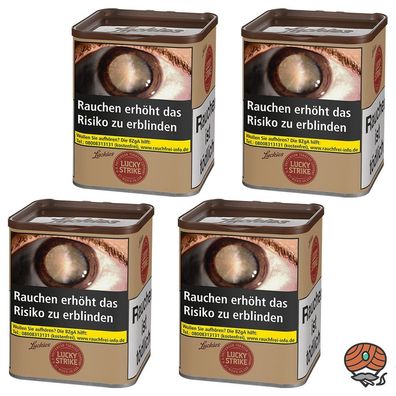 Lucky Strike Origins USA Red Tabak Dose 4x à 64g ohne Zusätze