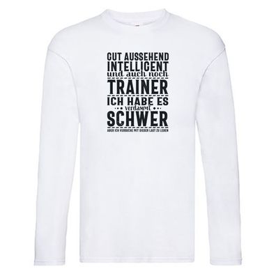 Gut aussehender Trainer |gestrichelte Linie | Punkte Long Sleeve Weiß