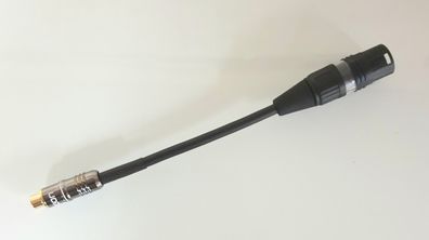 Mogami 2549 / HighEnd Adapter / asymmetrisch / RCA female auf XLR male / black