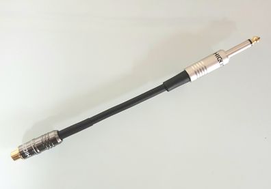 Mogami 2549 / HighEnd Adapter / asymmetrisch / RCA female auf Jack 6,3 male / black