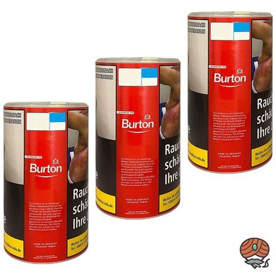 Burton Red / Rot Volumentabak / Zigarettentabak XXL Dose 3x 90g