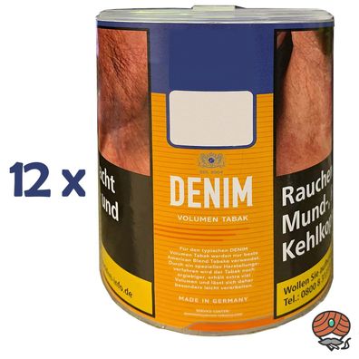 Denim Volumentabak / Stopftabak Dose 12x 60g