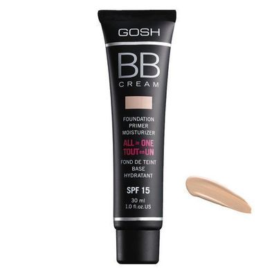 Gosh BB-Creme Foundation, Primer und Feuchtigkeitscreme in 1, 02 Beige, 30ml