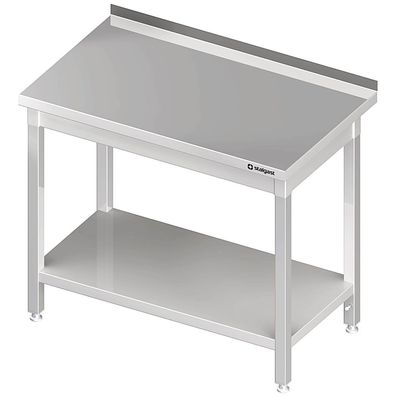 Gastronomie Stalgast Arbeitstisch mit Grundboden, 1500x700x850 mm, mit Aufkantung,