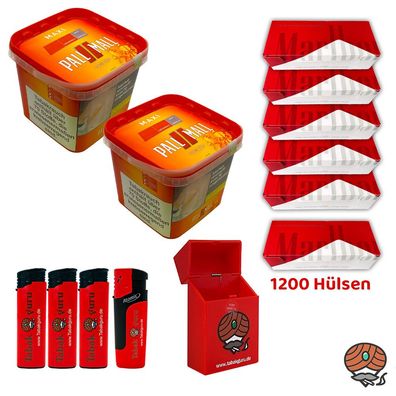 Pall Mall Allround Volumentabak Maxi Box 2x 263g, 1200 Marlboro Rot Hülsen