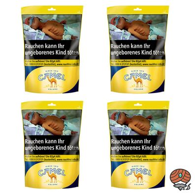 Camel Yellow / Gelb Volumentabak / Zigarettentabak Beutel 4x 96g