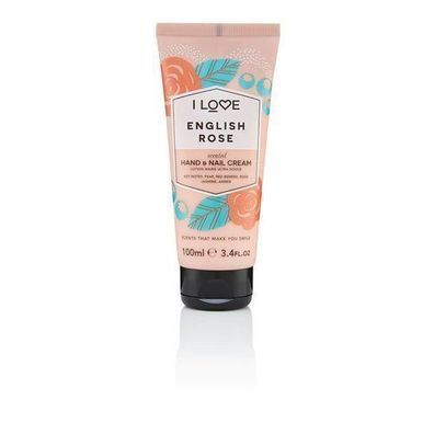 Luxurioese Hand- und Nagelcreme mit Duft von Englischer Rose, 100ml