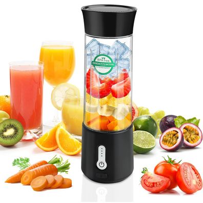 500ml Tragbarer Mixer für Smoothies und Shakes, ixer Smoothie Maker To Go, ini