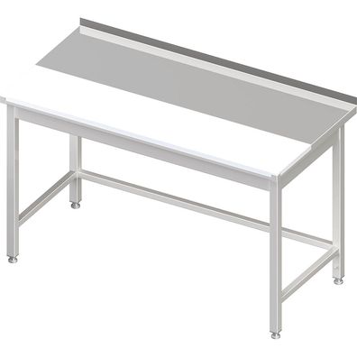 Gastronomie Stalgast Arbeitstisch ohne Grundboden, 800x600x850 mm, mit bündig