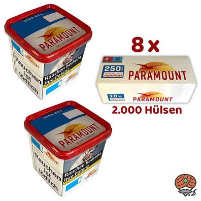 Paramount Volumentabak Giga Box 2x 230g, 2000 Extra Hülsen