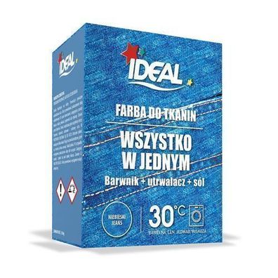Komplett-Faerbeset fuer Textilien, Jeansblau, 350g - Professionelle Stofffaerbung