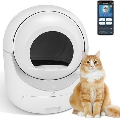 Selbstreinigende Katzentoilette Automatisch Katzenklo mit APP-Steuerung/Geruchsbeseit