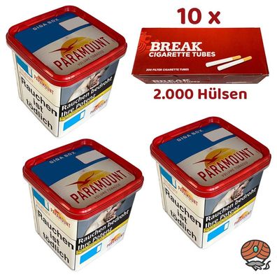 Paramount Volumentabak Giga Box 3x 230g, 2000 Break Hülsen