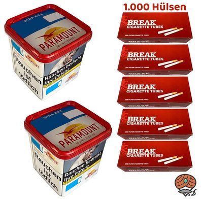 Paramount Volumentabak Giga Box 2x 230g, 1000 Break Hülsen