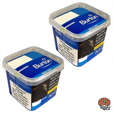 Burton Blue / Blau MEGA BOX Volumentabak / Stopftabak 2x 270g
