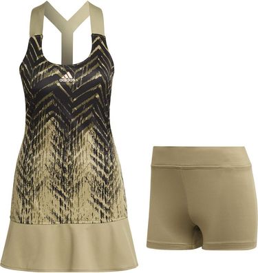 Adidas Damen Sportrock Kleid Tennis Dress Primeblue Orbit Green 119948