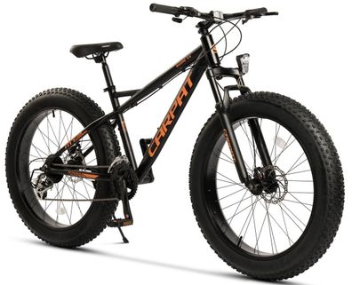 26 Zoll x 4.0 Zoll Fettreifen Mountainbike (MTB) Offroad & Gelände, Shimano 2x8 Gangs