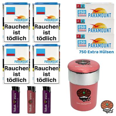 Paramount Blue Volumentabak Dose 4x 80g, Blue Extra Hülsen, Autoascher, Zubehör