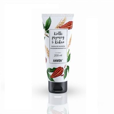 Anwen Weizenkeim- & Kakao-Haarmaske fuer hochporoeses Haar, 200ml