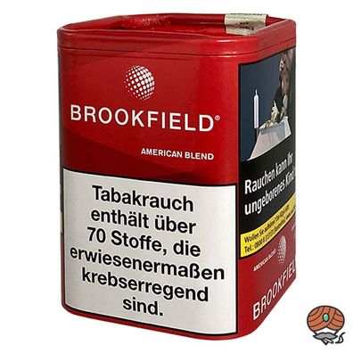 Brookfield American Blend Zigarettentabak, Feinschnitt Tabak 120g Dose
