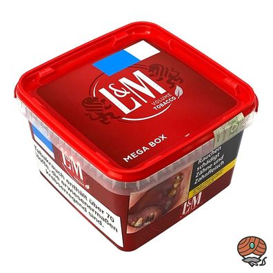 L&M Red/Rot Volumentabak / Stopftabak Mega Box 185g
