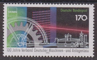 BRD 1992 postfrisch MiNr. 1636 Deutscher Maschinen- und Anlagenbau