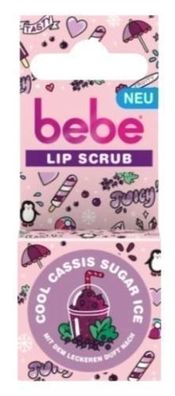 Bebe Erfrischendes Cassis Zucker-Eis Lippenpeeling, 4,9g