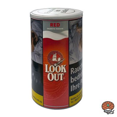 Look Out Red / Rot Cigarette Tobacco Volumentabak / Zigarettentabak 150g Dose