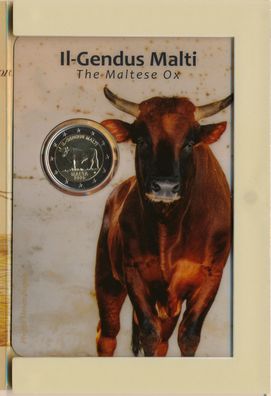 Malta 2 Euro 2025 - Malteser Ochse in CoinCard*