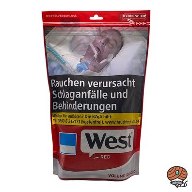 West Red / Rot 195g Volumentabak Beutel