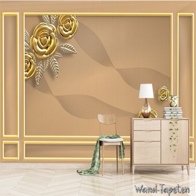 Vlies Fototapete Wandtapete Wandbilder Moderme Relief Blume 2648