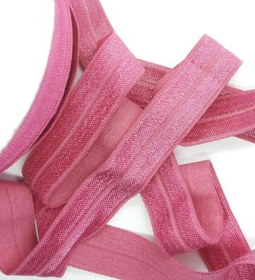 1m x 15mm Falzgummi Rollierband Einfassband elastisch Satinglanz Farbe Orchidee