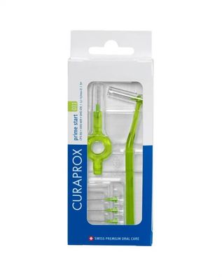 Curaprox Prime Plus Starter Set - 5x CPS 011 grün Interdentalbürsten + 2 Halter
