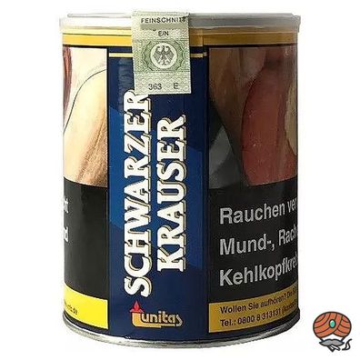 Unitas Schwarzer Krauser Zware Shag Drehtabak / Stopftabak 75g Dose