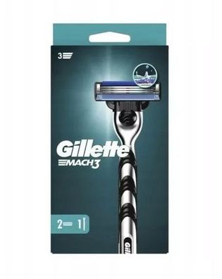 Gillette Mach 3 Rasierer mit 2 Ersatzklingen