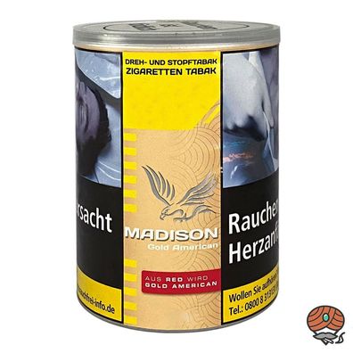 Madison GOLD American (ehem. Red/Rot) 120g Dose Drehtabak/ Stopftabak
