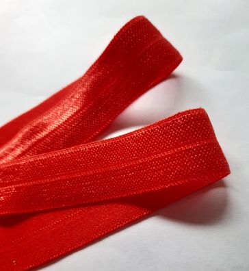 1m x 15mm Falzgummi Rollierband Einfassband elastisch Satinglanz Farbe Feuer Rot