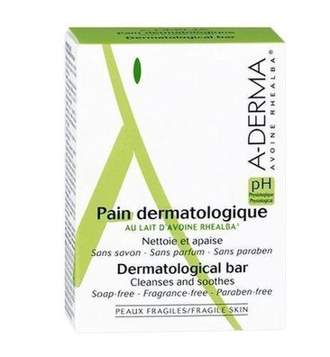 A-derma Dermatologische Seife, 100g - Sanfte Reinigung fuer empfindliche Haut