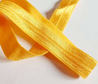 1m x 15mm Falzgummi Rollierband Einfassband elastisch Satinglanz Farbe Löwenzahn Gelb