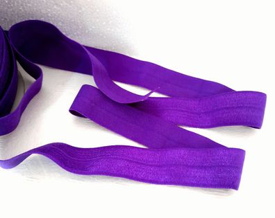 1m x 15mm Falzgummi Rollierband Einfassband elastisch Satinglanz Farbe Rotlila