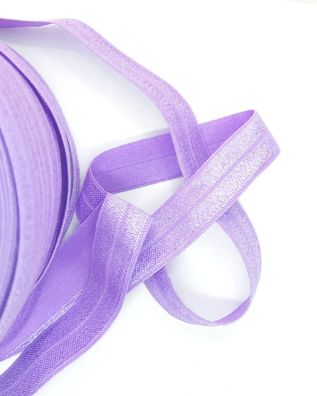 1m x 15mm Falzgummi Rollierband Einfassband elastisch Satinglanz Farbe Flieder