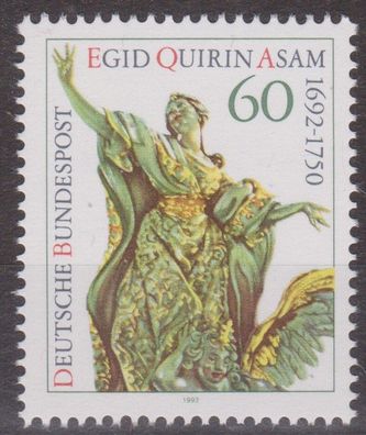 BRD 1992 postfrisch Michel-Nr. 1624 300. Geburtstag von Egid Quirin Asam