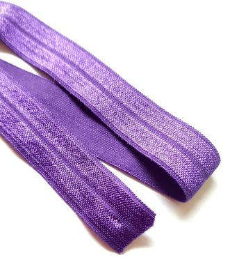 1m x 15mm Falzgummi Rollierband Einfassband elastisch Satinglanz Farbe Violett
