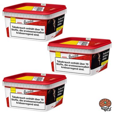 Chesterfield Red Volumentabak / Zigarettentabak Mega Box 3x 135g