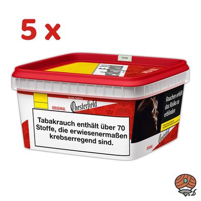Chesterfield Red Volumentabak / Zigarettentabak Mega Box 5x 135g